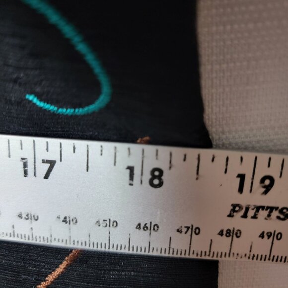 Silk Land Womens Silk Blazer Sz XL Button Up Lined Embroidered Black Floral - Picture 6 of 10